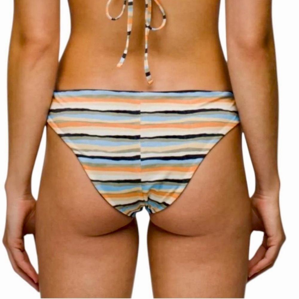 Prana Gemma Reversible Water Stripe Bikini Bottom Size Medium